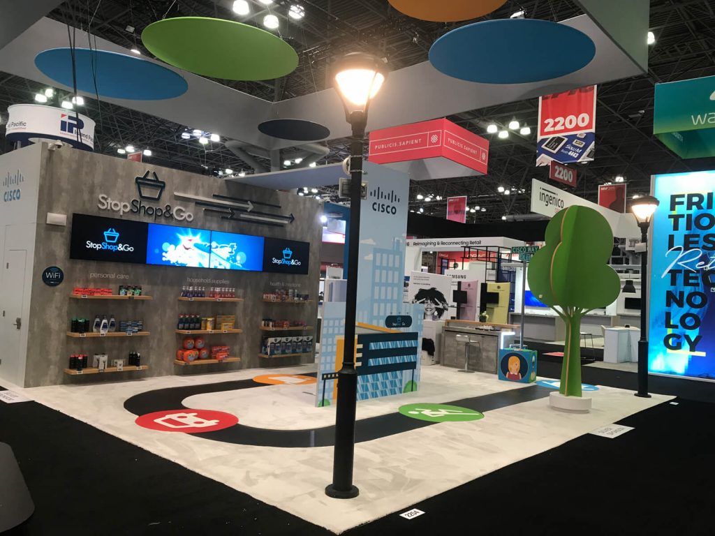 modern trade show booth