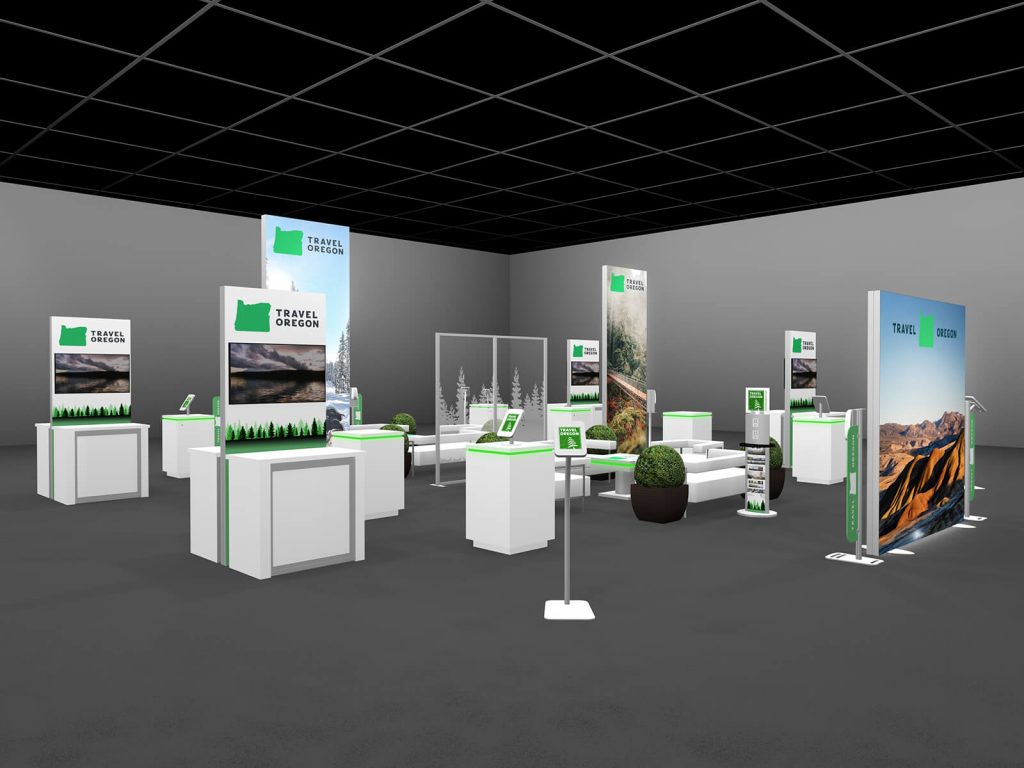 contemporary trade show booth