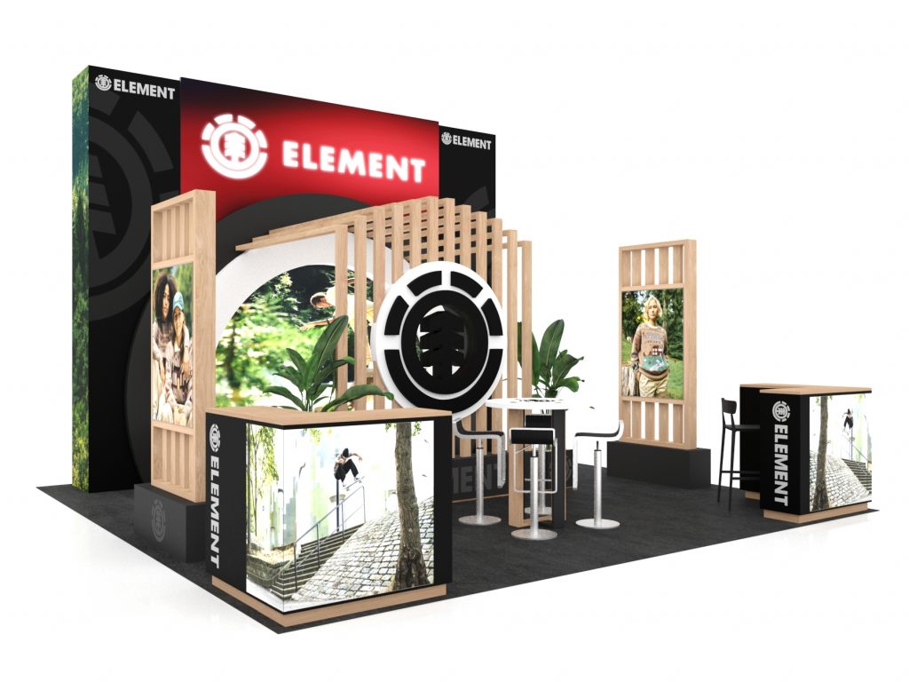 LED video wall trade show design