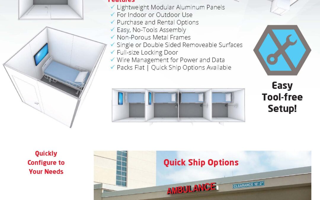 Gravitee Modular Medical Testing Pods