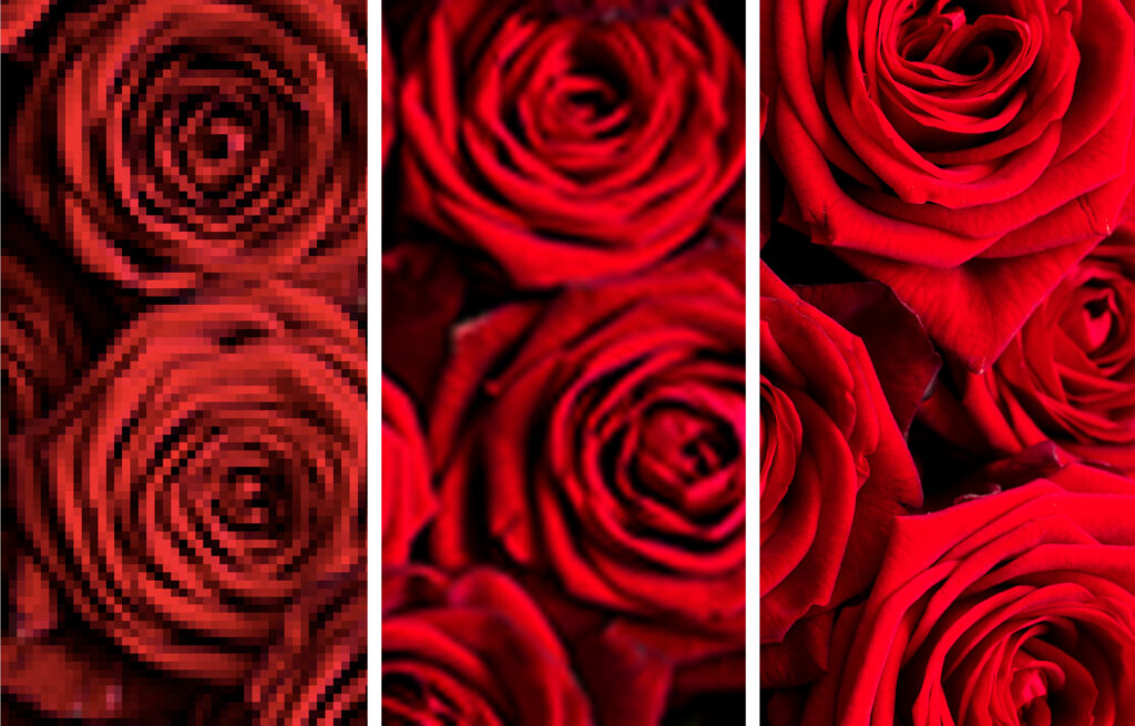 Low vs. Medium vs. High Resolution Graphics