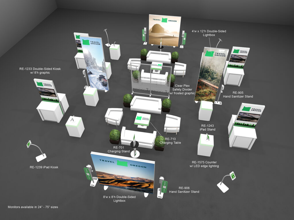 Rental Counters and Lightboxes for Events