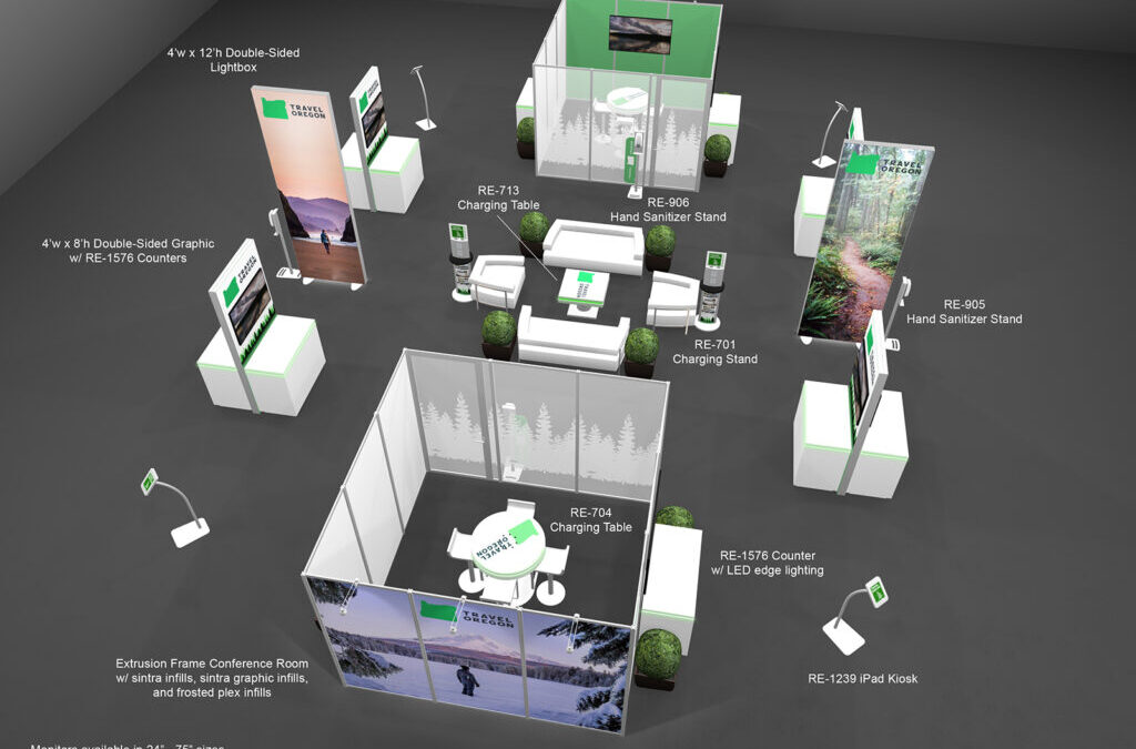 Modern Trade Show Booth Design & COVID Safety