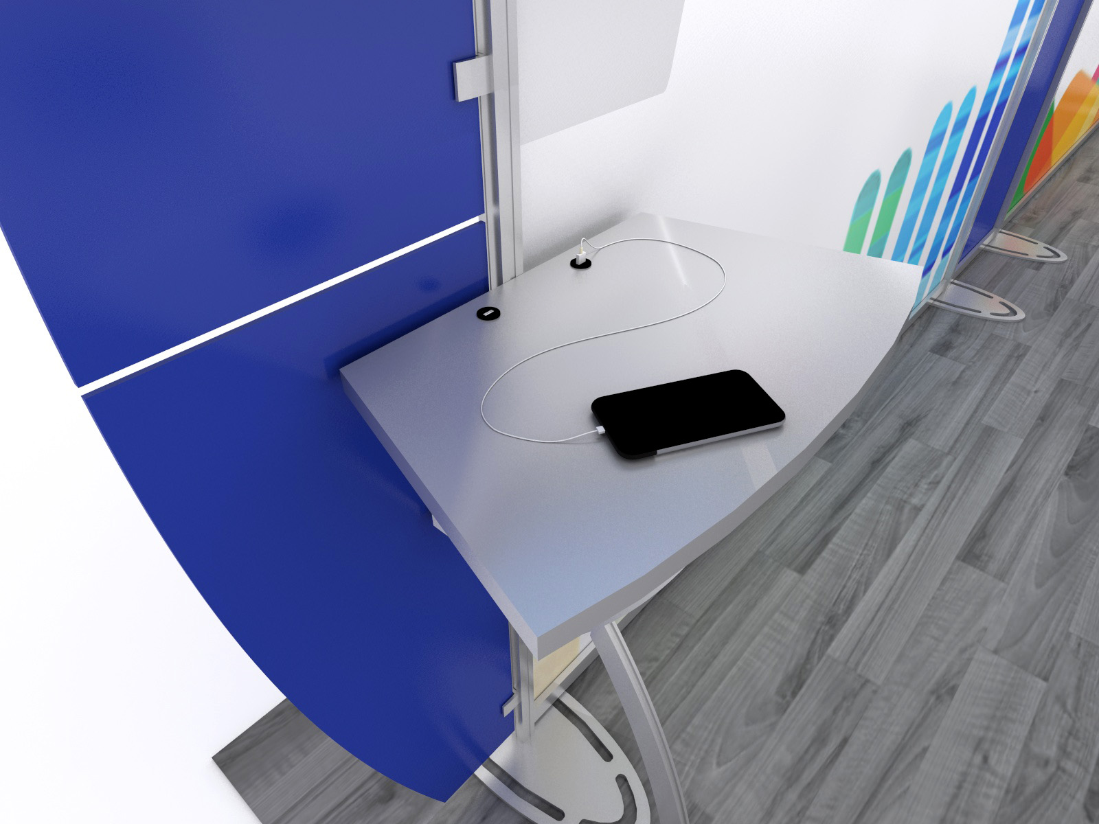 Sacagawea Portable Hybrid Display, USB Charging Ports