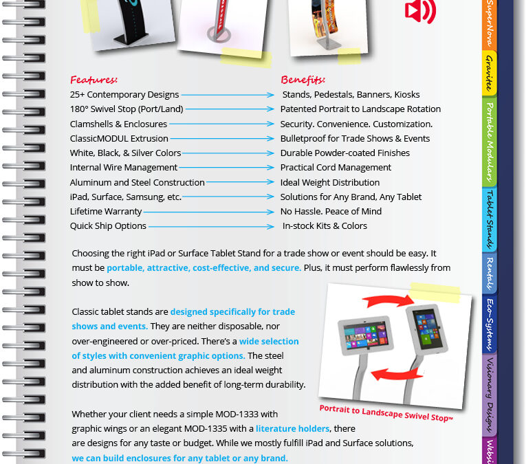 iPad and Surface Tablet Stands — Summer Sales Tips #5