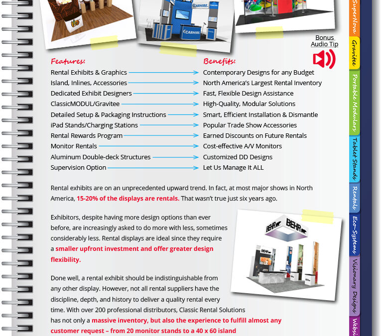 Rental Exhibits and Accessories — Summer Sales Tips #6
