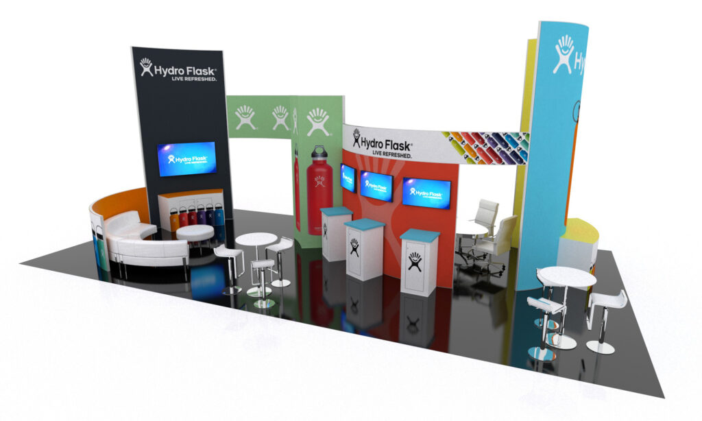 island trade show booth rental