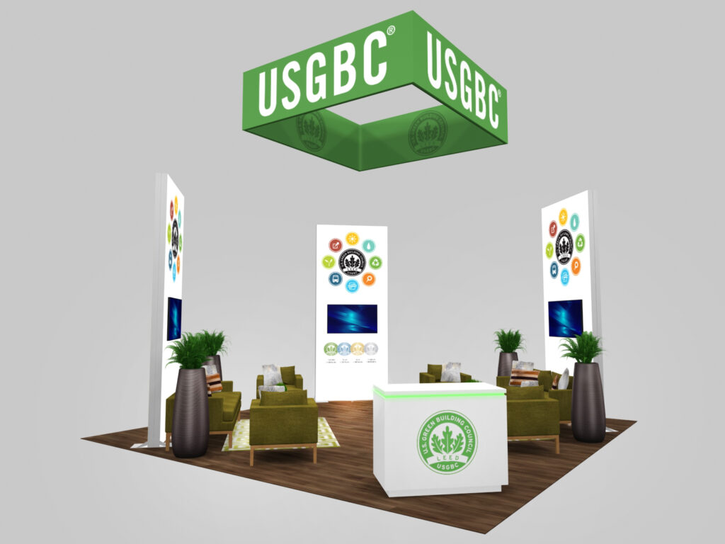 trade show island booth